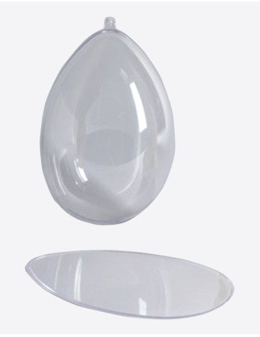 Uova plastica con divisorio trasparente "MyArte" diam.  6 cm