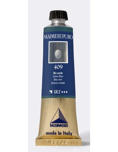 Colore ad olio purissimo Blu verde 40 ml Maimeri