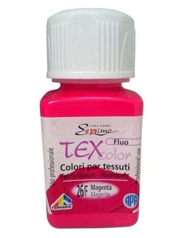Colore per tessuto, fluorescente, 50 ml Magenta FERRARIO
