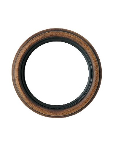 Cornice rotonda in legno, noce da 8 cm