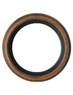 Cornice rotonda in legno, noce da 70 cm