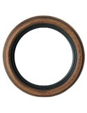 Cornice rotonda in legno, noce da 80 cm