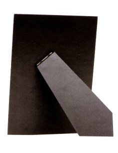 Schienale per portafoto rettangolare, nero, 15x20 cm