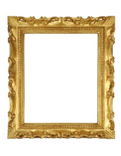 Cornice rettangolare in legno, "Francesina" oro, 24x30 cm.
